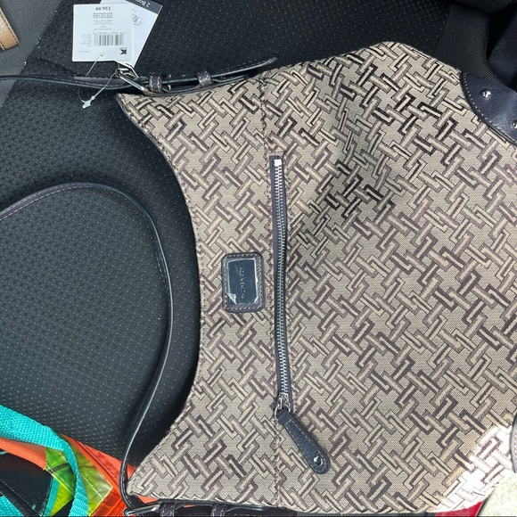 NWT Jaclyn Smith Brown Patterned Handbag with in purse wallet and umbrella - Picture 5 of 5